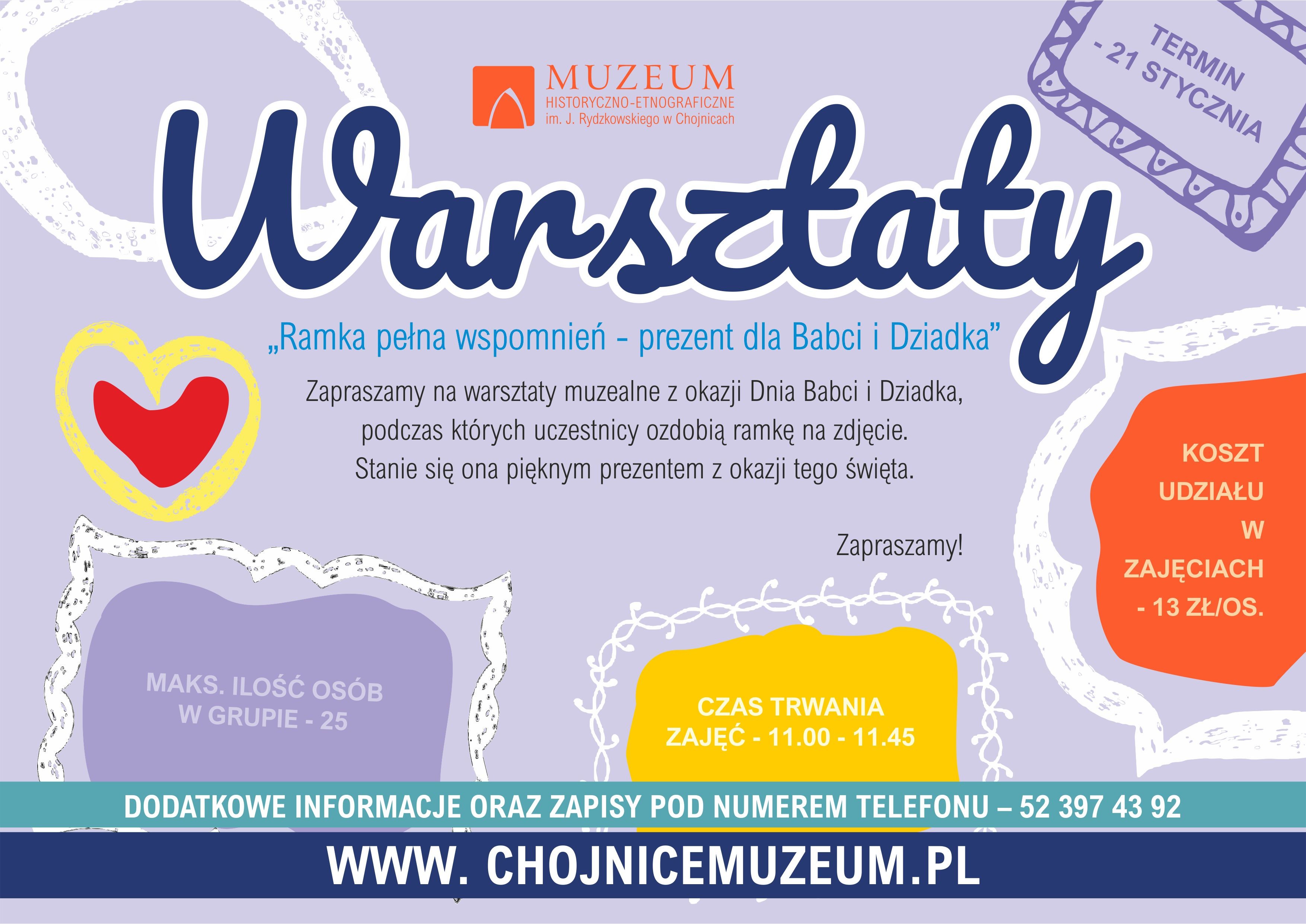 Warsztaty z okazji Dnia Babci i Dziadka